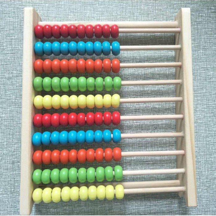 Papan Sempoa Kayu - Mainan Abacus Kayu