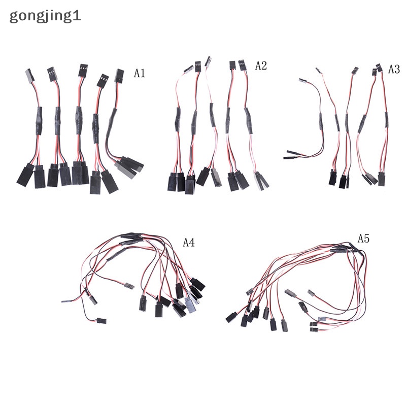 Ggg 5x Servo Extension Cord Lead Y Wire Receiver Cable Untuk Konektor Mobil Pesawat RC ID