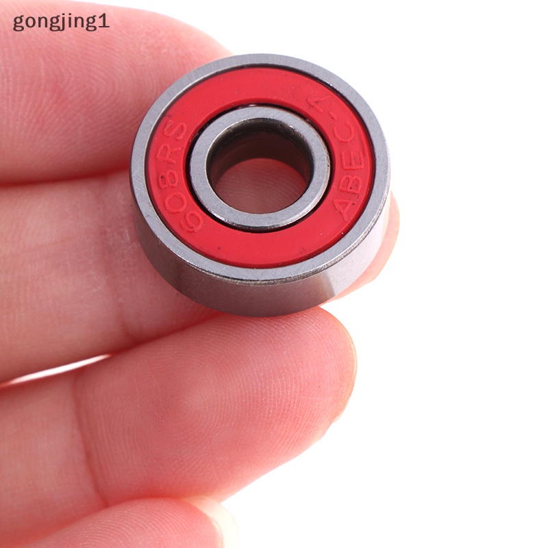 Ggg 5Pcs Merah ABEC-7 608RS Skateboard Roller Sealed Ball Bearings 8x22x7mm ID