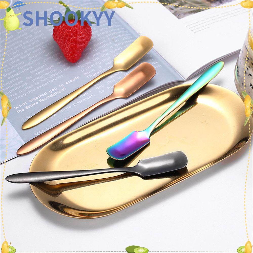 Chookyy Sendok Kopi Coffeeware Creative Square Dessert Spoon