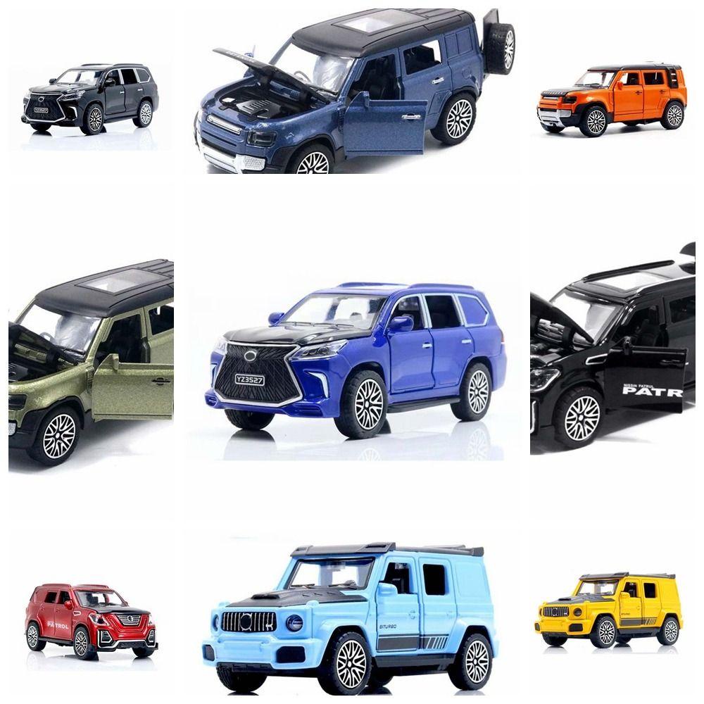 Needway Simulasi Alloy Off-road Vehicle Desktop Decoration1 /36 Lexus Lx570 Ornamen Kue Mobil Miniatur 4pintu Bisa Buka Mainan Model Mobil