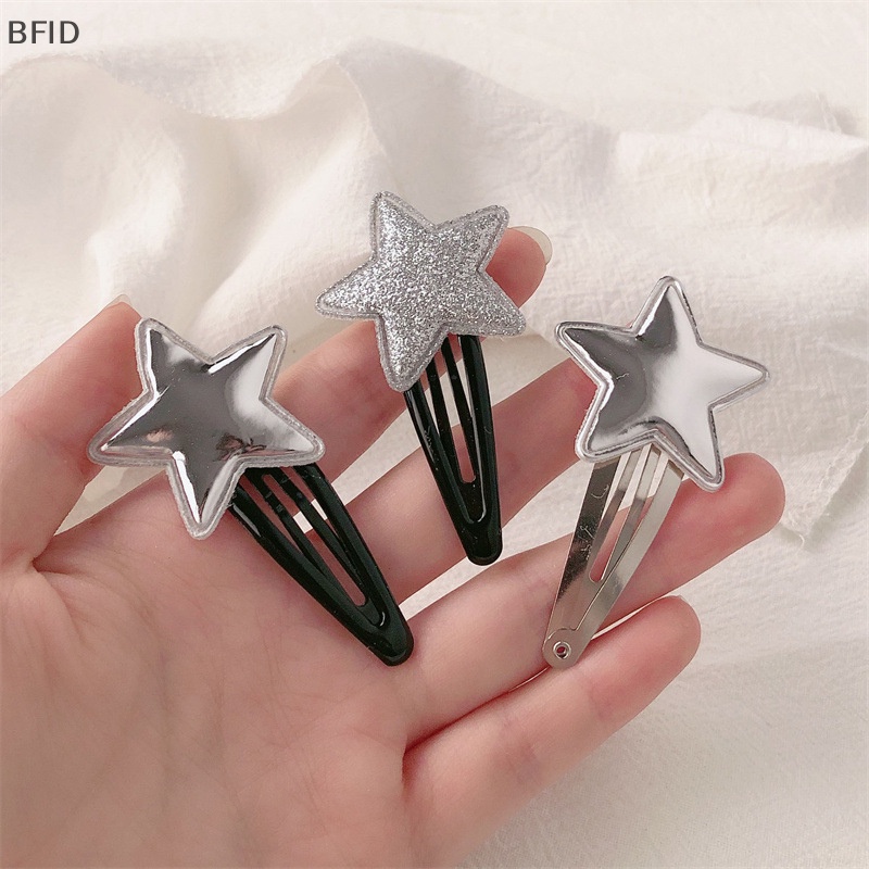 [BFID] 1pasang Harajuku Kulit Bintang Pentagram Hair Pin Manis Lucu Pesona Girly Trendy Jepit Rambut Untuk Wanita Aesthetics Aksesoris Rambut [ID]