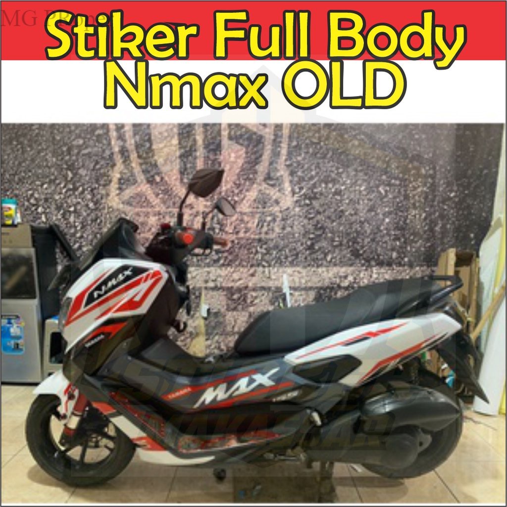 Stiker Striping Decal Nmax Old       Variasi Aksesoris Emblem   MOTOR YAMAHA NMAX N MAX Full Body Fullbody 2020 2019 2018 2016 2017 2015