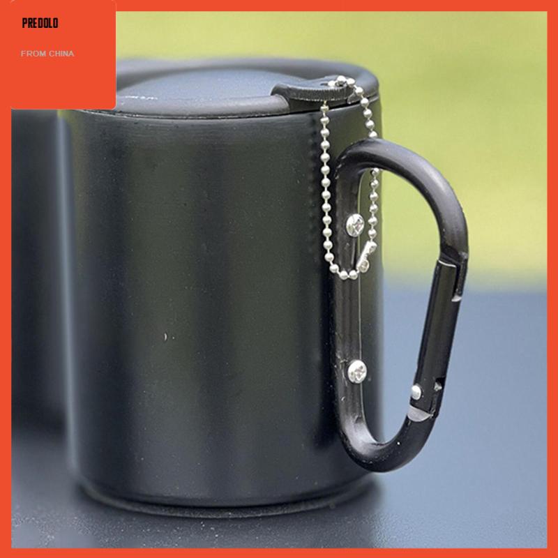 [Predolo] Mug Camping Dengan Tutup Dan Gagang Mug Kopi Untuk Pantai Indoor Dan Outdoor Rumah