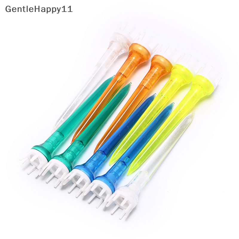 Gentlehappy 10pcs /set Warna Campur golf tee 78mm Transparan tee crown golf tee Aksesoris id