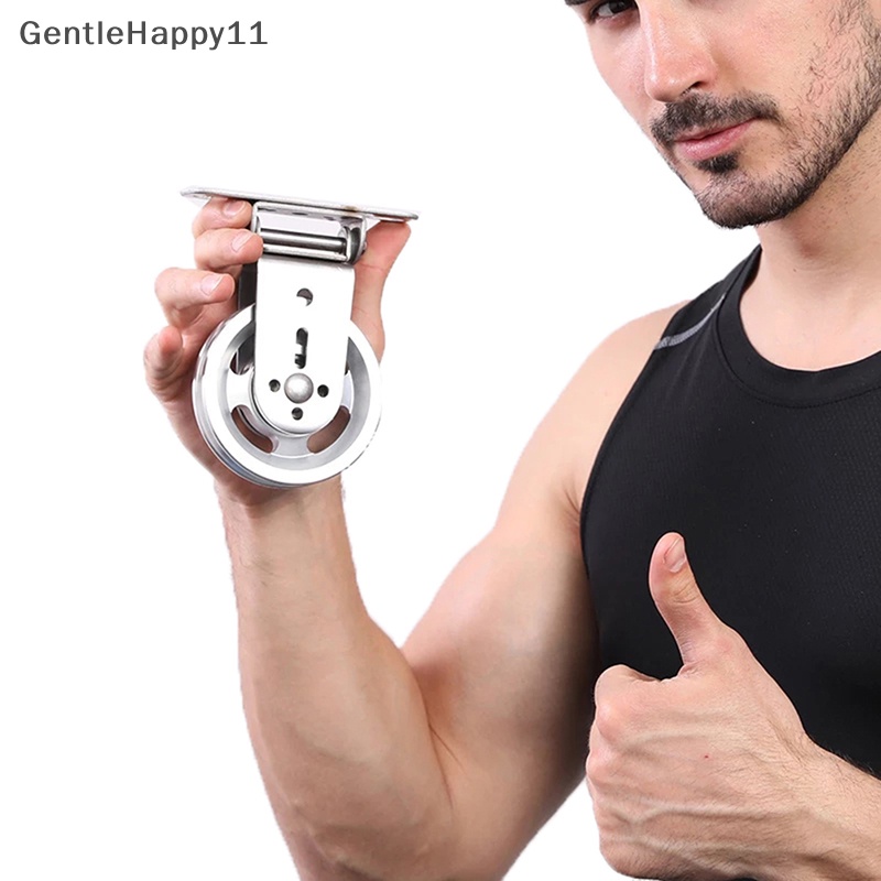 Gentlehappy Tempel Dinding Gym Rumah Rotag Silent Pulley DIY Lat Angkat Kabel Sistem Roda id