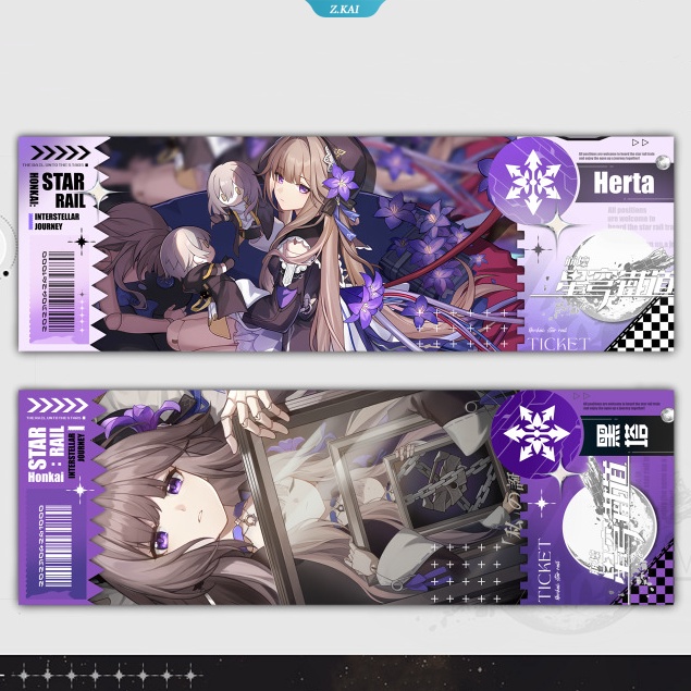 Honkai Star Rail Akrilik Card Bookmark Dan Heng Silver Serigala Seele Anime Alat Tulis Perlengkapan Sekolah Bookmark Untuk Hadiah Buku [ZK]