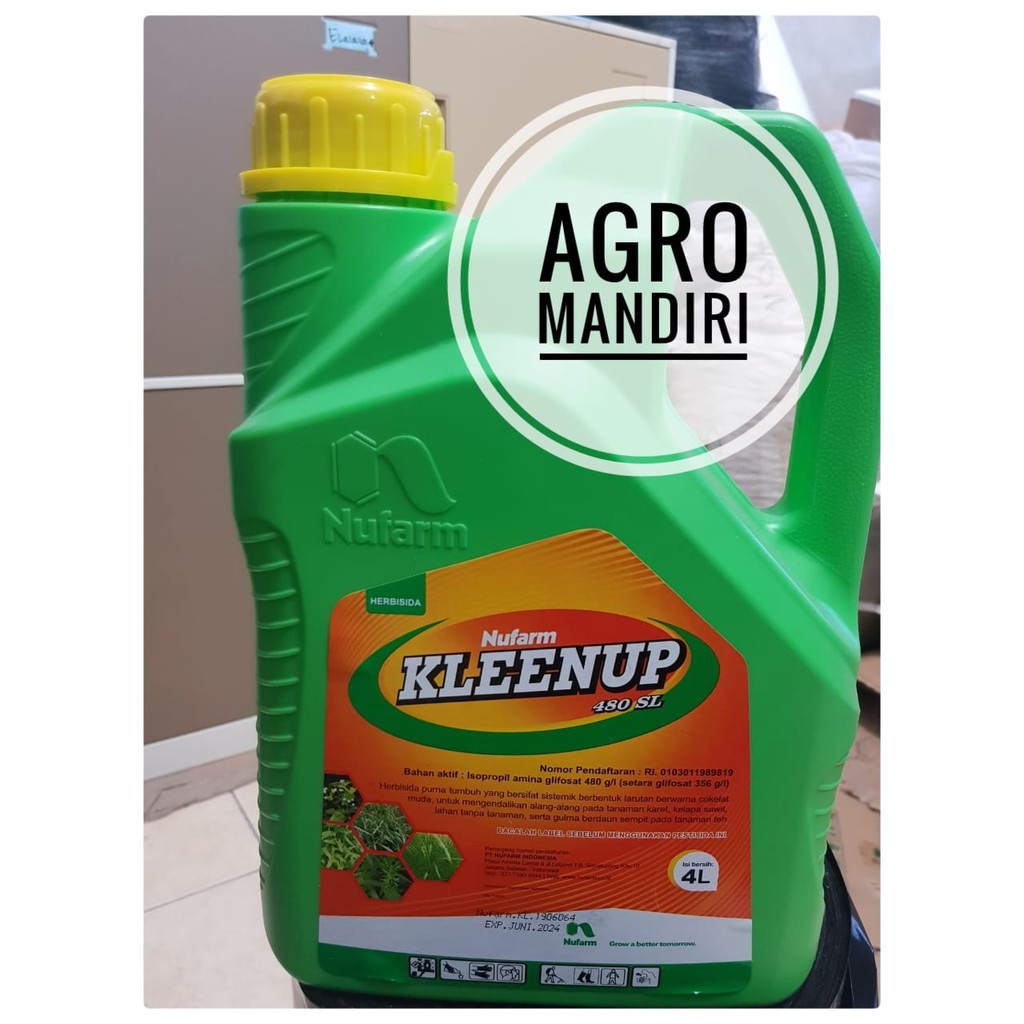 Kleen up 480SL 4 Liter Herbisida Racun Pembasmi Rumput Liar dan Alang-Alang