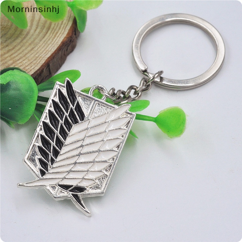 Mornin Gantungan Kunci Attack On Titan Wings of Liberty Freedom Scoug Legion Eren Keyring id