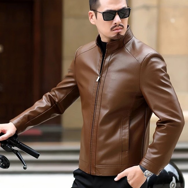 jaket kulit pria asli jaket kulit domba garut jaket kulit asli pria 100% original.jaket kulit domba 