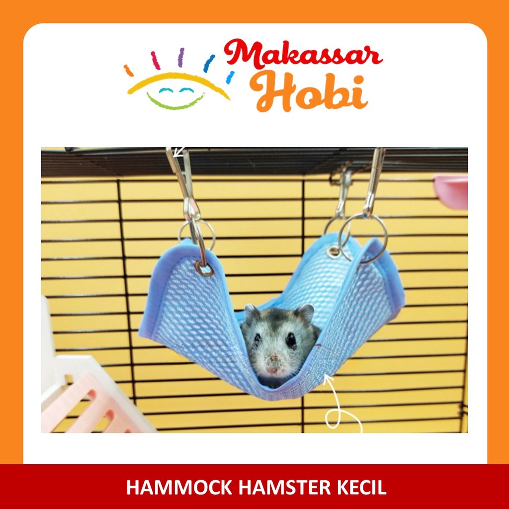 Hammock Kecil Kasur Gantung Ranjang Hamster Rumah Aksesoris Kandang