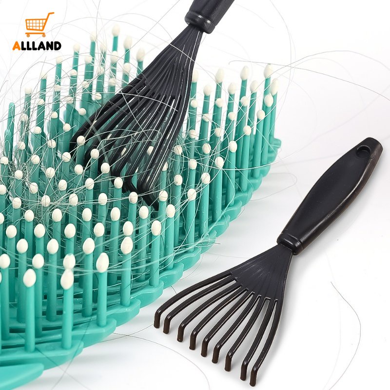 Sikat Pembersih Sisir Rambut Plastik Mini Portable/Sisir Bantalan Udara Rumah Tangga Penghilang Kotoran Pick Cleaner