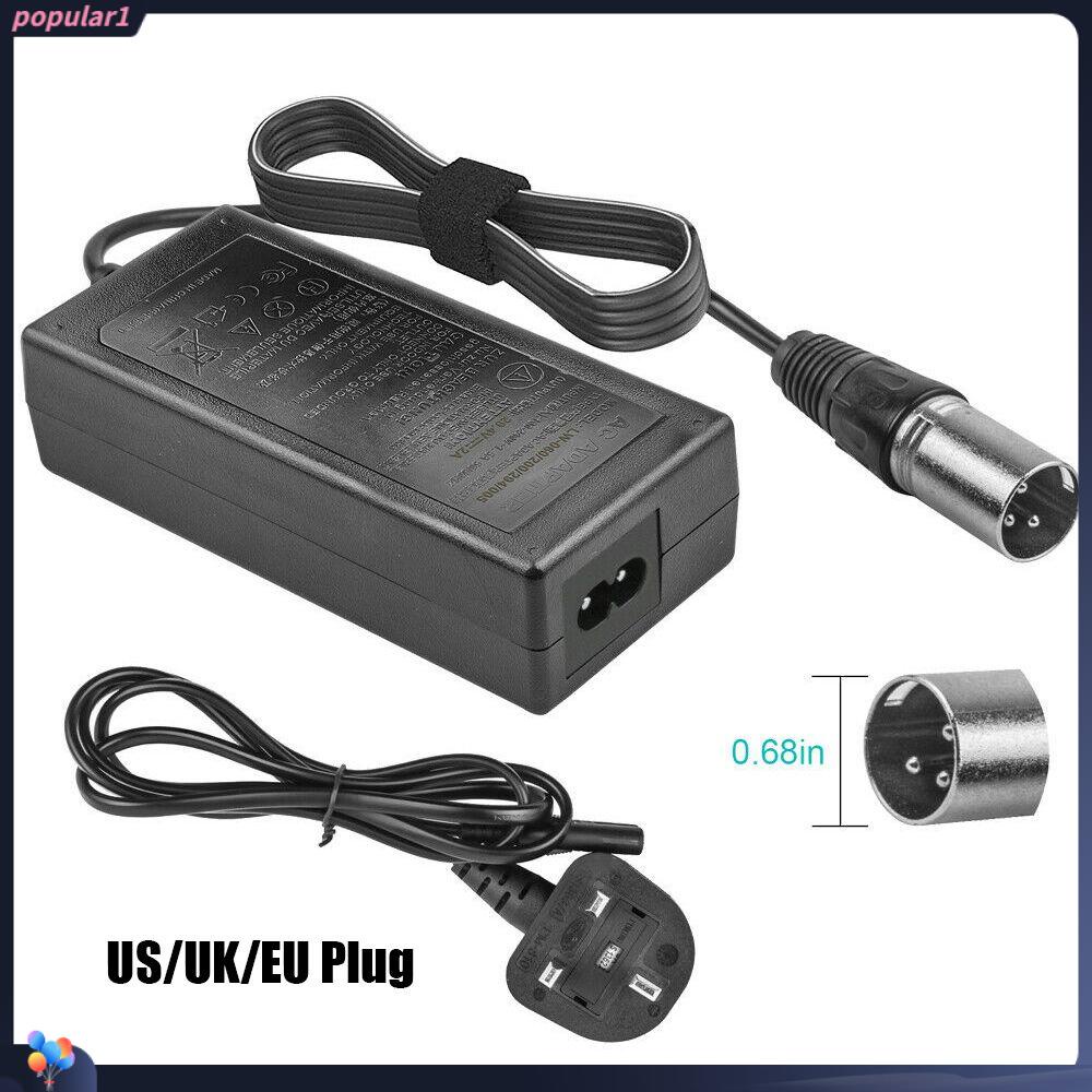 POPULAR Populer Power Adaptor Universal Kursi Roda Sepeda Listrik Ebike Charger