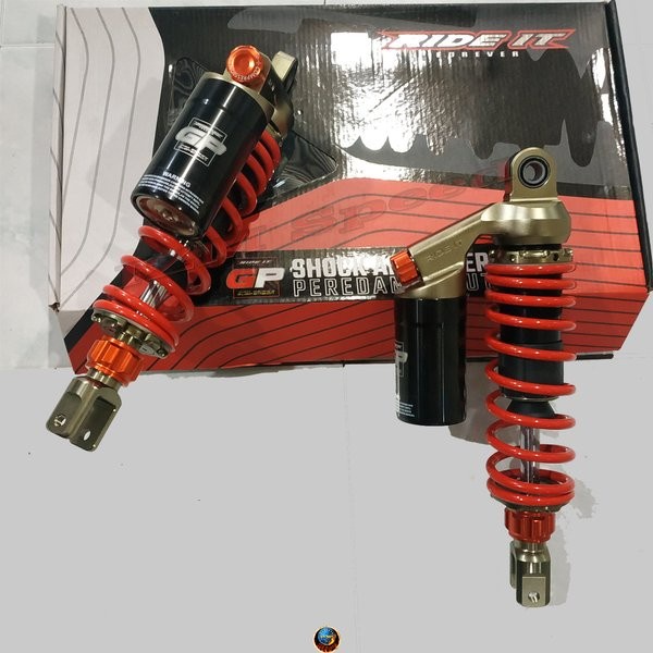 READY SHOCK RIDE IT GP 299 NEW PREMIUM NMAX NEW - AEROX 155 MERAH ORIGINAL