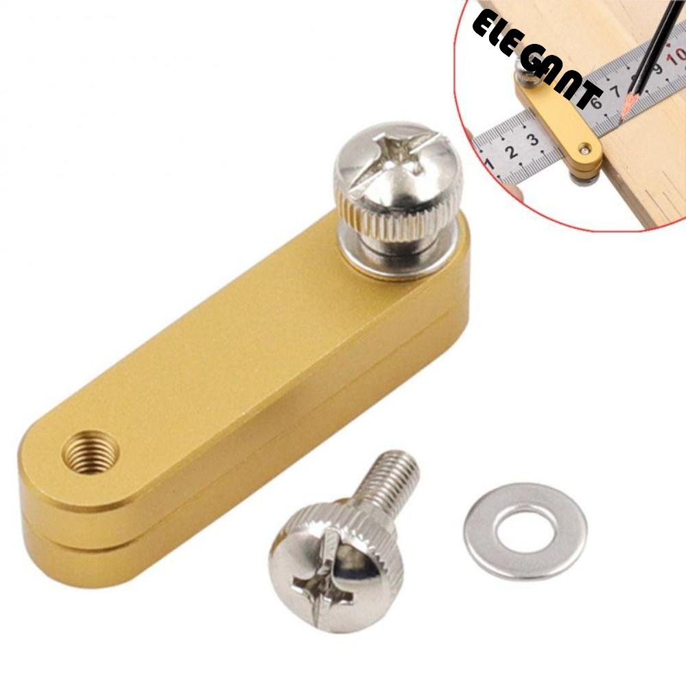 【 ELEGANT 】 Penggaris Baja Posisi Blok Kuningan Gambar Mark Line Gauge Marking Locator Scriber Alat Ukur