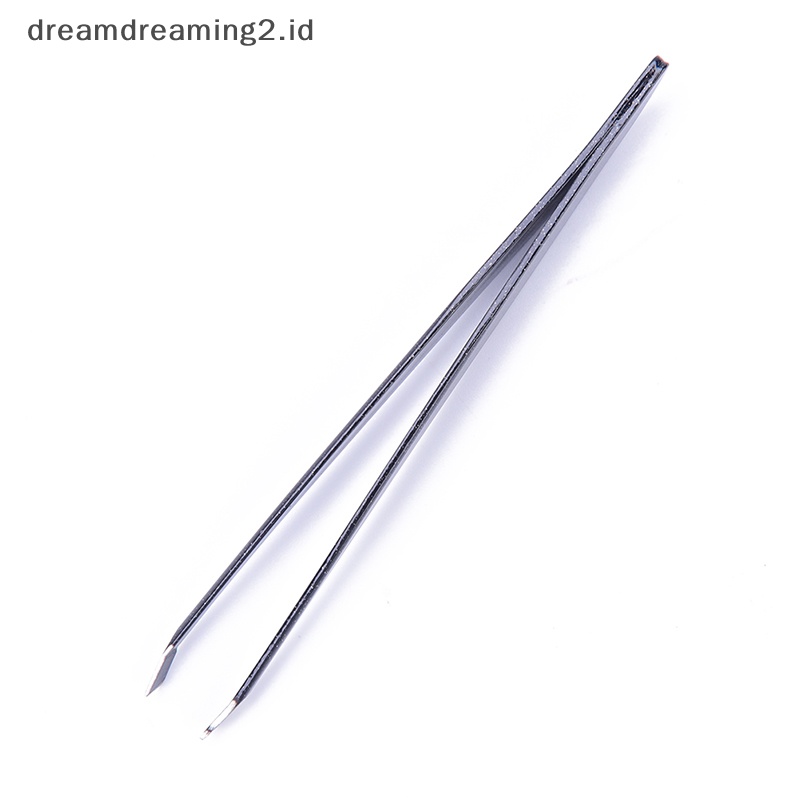 (drea) Profesional stainless steel tweezer Alis Wajah Hidung Rambut Klip remover Alat //