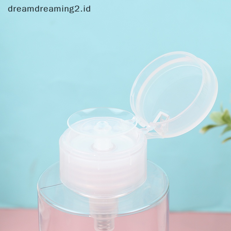 (drea) 150 /200 /300ML Reusable Kosong Plastik Nail Art Polish Remover Pumping Bottle Tool //