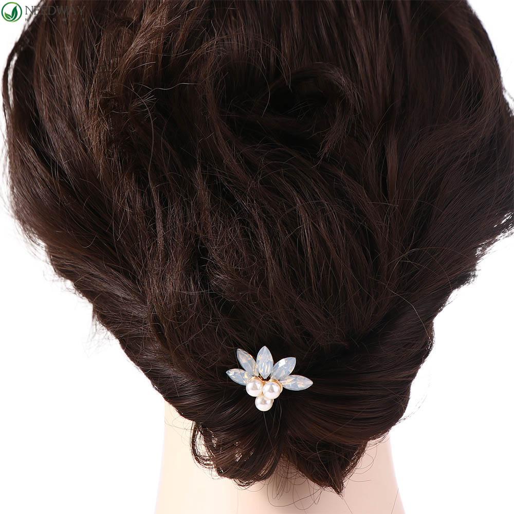 NEEDWAY Hair Stick Exquisite Untuk Pengantin Hanfu Pearl Archaic Elegan Headpieces