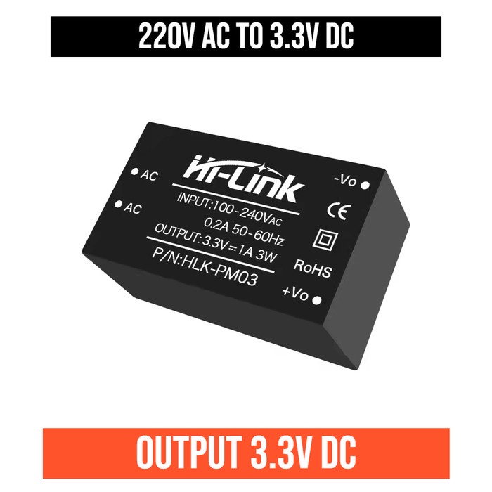 Hilink HLK-PM01 220 to 3.3 V 3.3V 3,3 3,3V AC to DC Hi Link Konverter