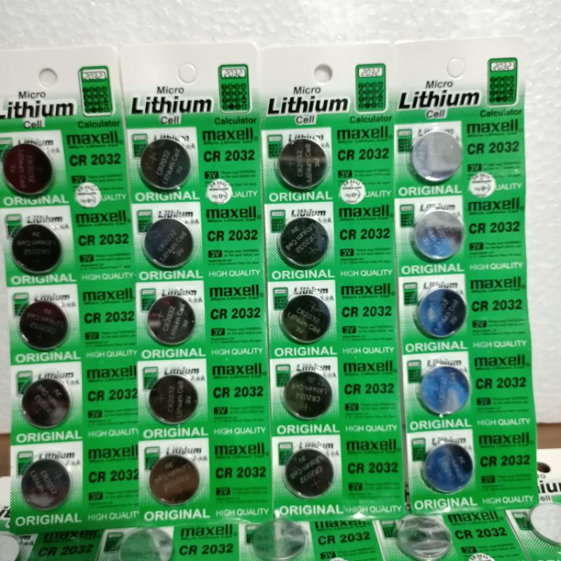 BATRE BATERAI MURAH CR 2032 LHITIUM BATRE TIMBANGAN BATRE REMOT - HARGA PER LEMBAR (ISI 5 PCS) - BISA COD