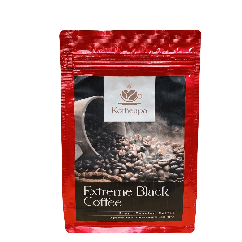 

Koffieapa Extreme Black Coffee Arabica Robusta Kopi bubuk halus biji kopi murah 350g