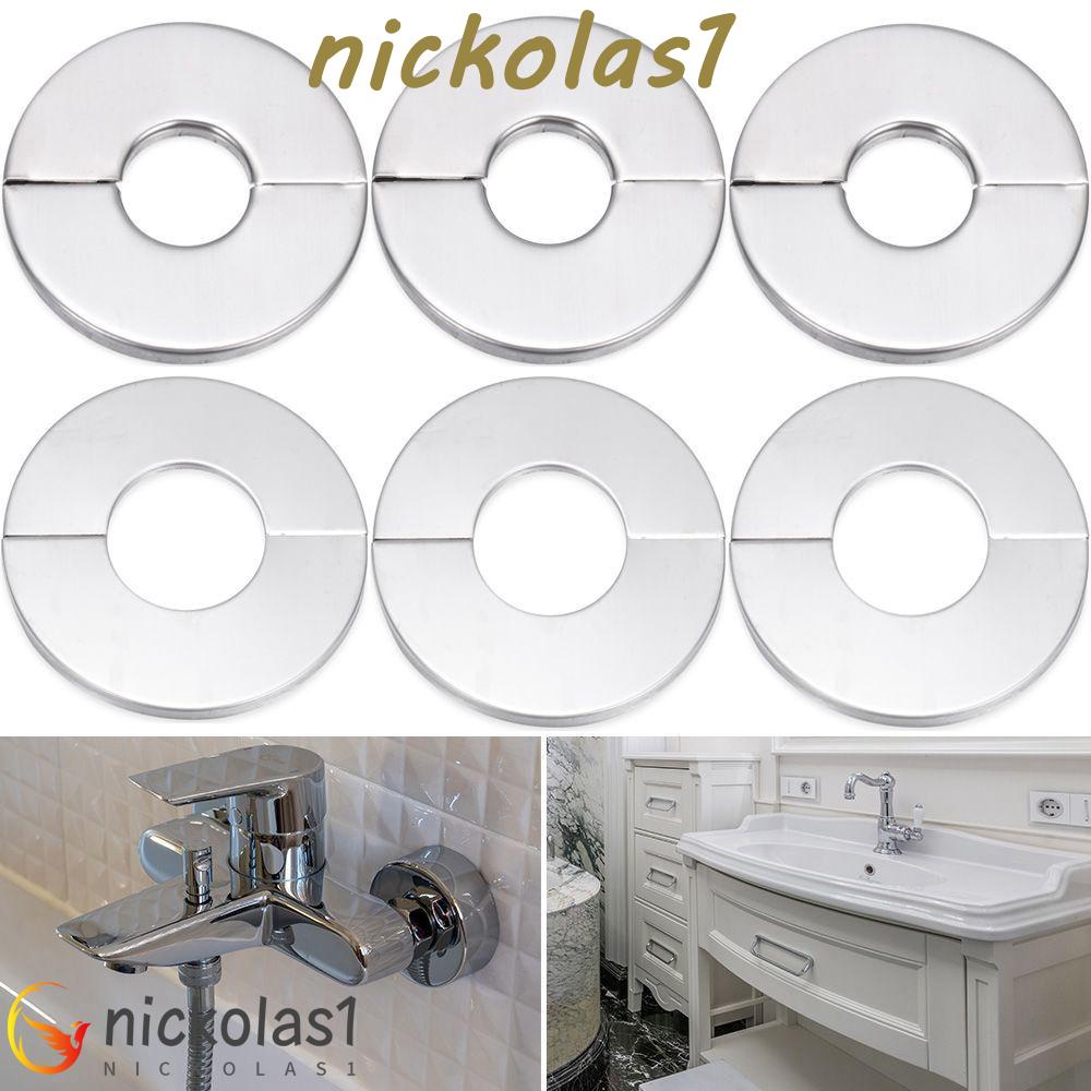 NICKOLAS1 Penutup Dinding Pipa Stainless Steel Bulat Mixing Valve Dapur Shower Smoke Pipe Faucet Aksesoris