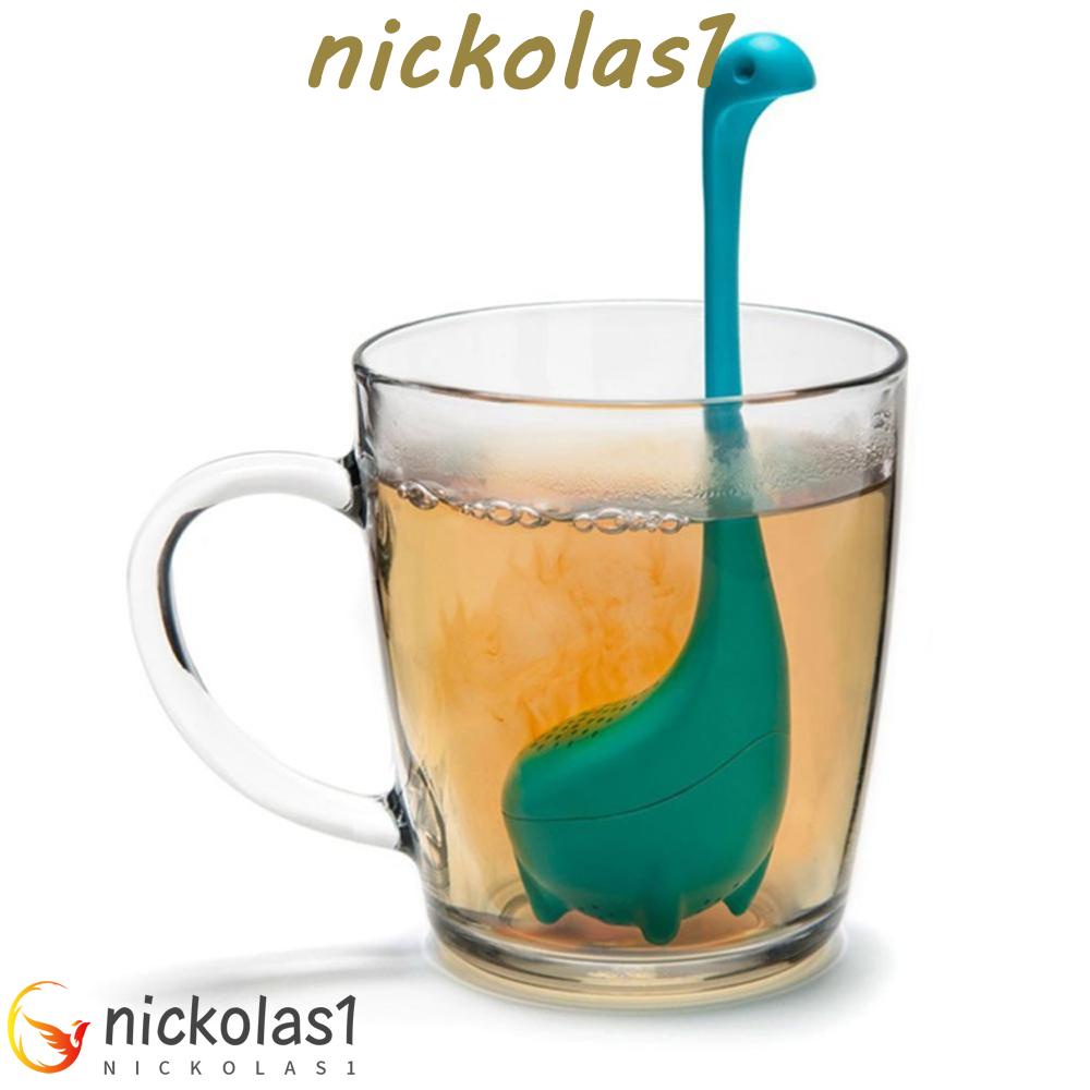 NICKOLAS1 Dinosaurus Tea Infuser Kreatif Besar Gagang Panjang Untuk Peralatan Minum Teh Longgar Brew Tea Tool Saringan Teh