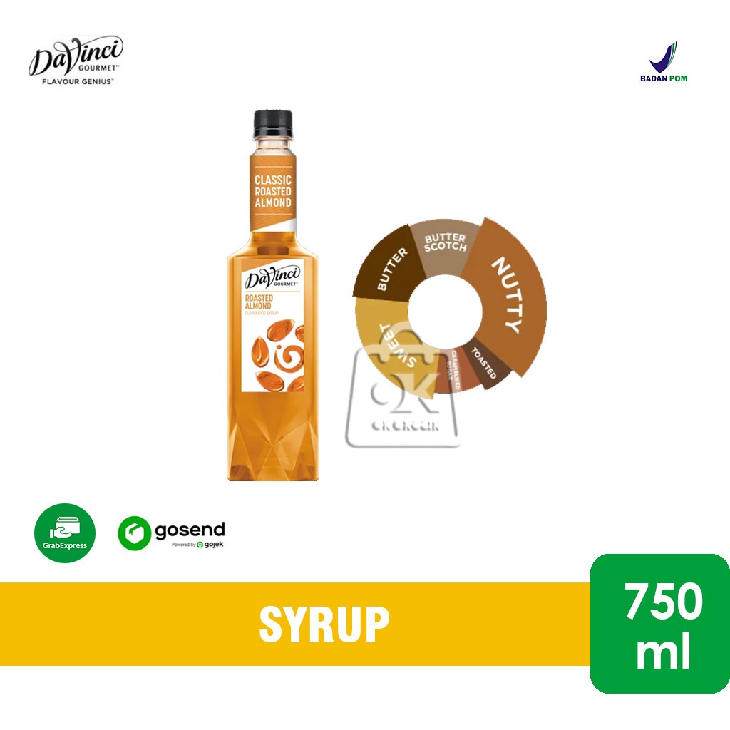 

Davinci Syrup Rasa Roasted Almond 750ml (KHUSUS INSTANT)