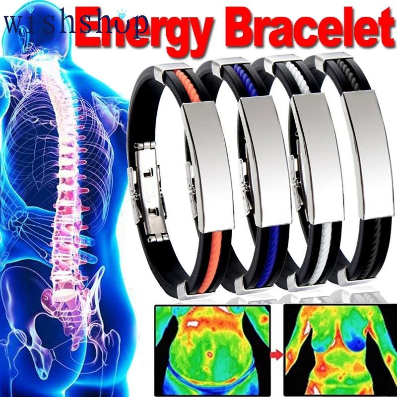 Titanium Detox LympUnclog Gelang Aksesoris Perhiasan Wanita Trendi Pesona Bangle Gelang Magnet Untuk Energi Gelang Pelangsing Stainless Steel Pribadi Dapat Disesuaikan Untuk Pria