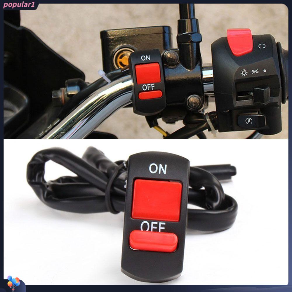 POPULAR 2pcs Saklar Stang Motor Praktis Universal Stang Refit ON/OFF Indikator Lampu Saklar Indikator