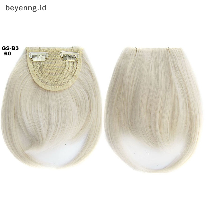 Ghinaeyen pendek depan rapi poni clip bang fringe hairpiece extension lurus sintetis dalika