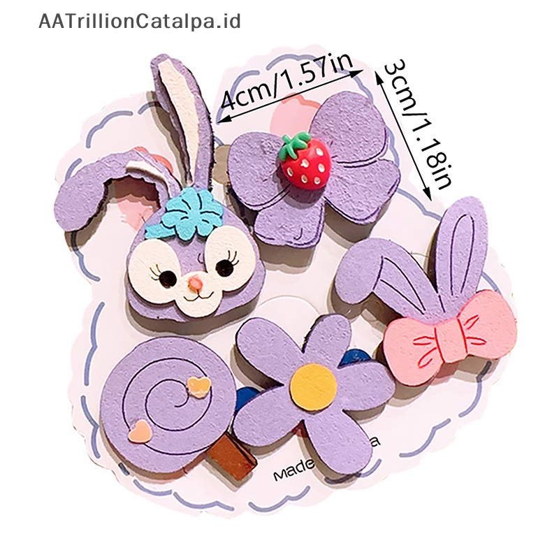 Stapelrillion jedaatalpa 5pcs/Set kampasair alfinlips alfinelcro alfinartoon alfinute hildren stapelirls parkitair stapelccessories alfinet stapelorean liliputil stapelids stapelirls erkapeadwear suketrnament -motif