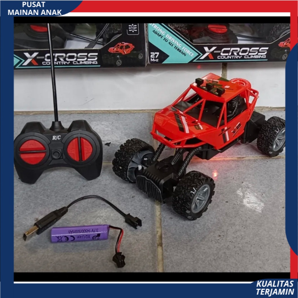 Mobil Remote Kontrol BATERAI CAS Rc Super High Speed Climbing Car mainan mobil JEEP OFFROAD