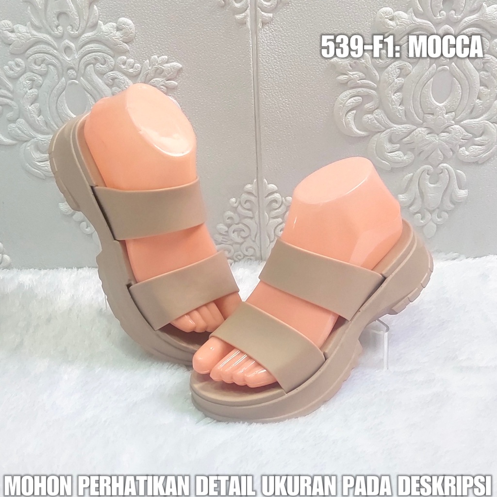 Sandal Perempuan BAN 2 539 F1 Sendal Selop Wanita Karet Import Kekinian SDLWW