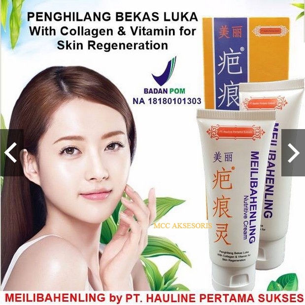 100 gr Meilibahenling penghilang bekas luka-jahitan sesar-koreng-jerawat-cacar-tato BPOM Premium