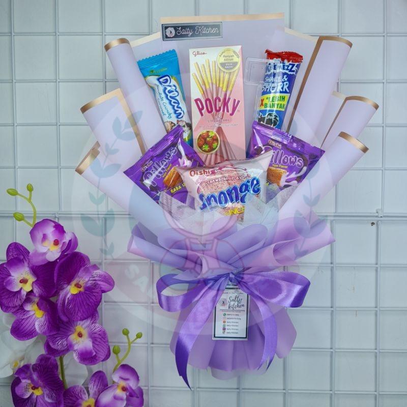 

[GOSEND LANGSUNG KIRIM] Buket Snack Mini Premium Pocky Anniversarry Wisuda Ulang Tahun Hadiah Sempro