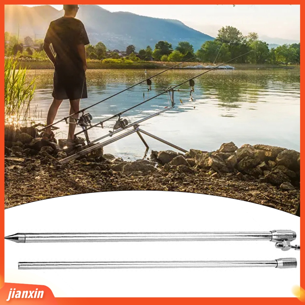 (In Stock) Holder Joran Pancing Anti-Korosi Nyaman Anti Gores Padat Stabilitas Tinggi Menebal Tekstur Tahan Karat Memancing Ikan Gurame Adjustable Metal Band Stick Untuk Area Air