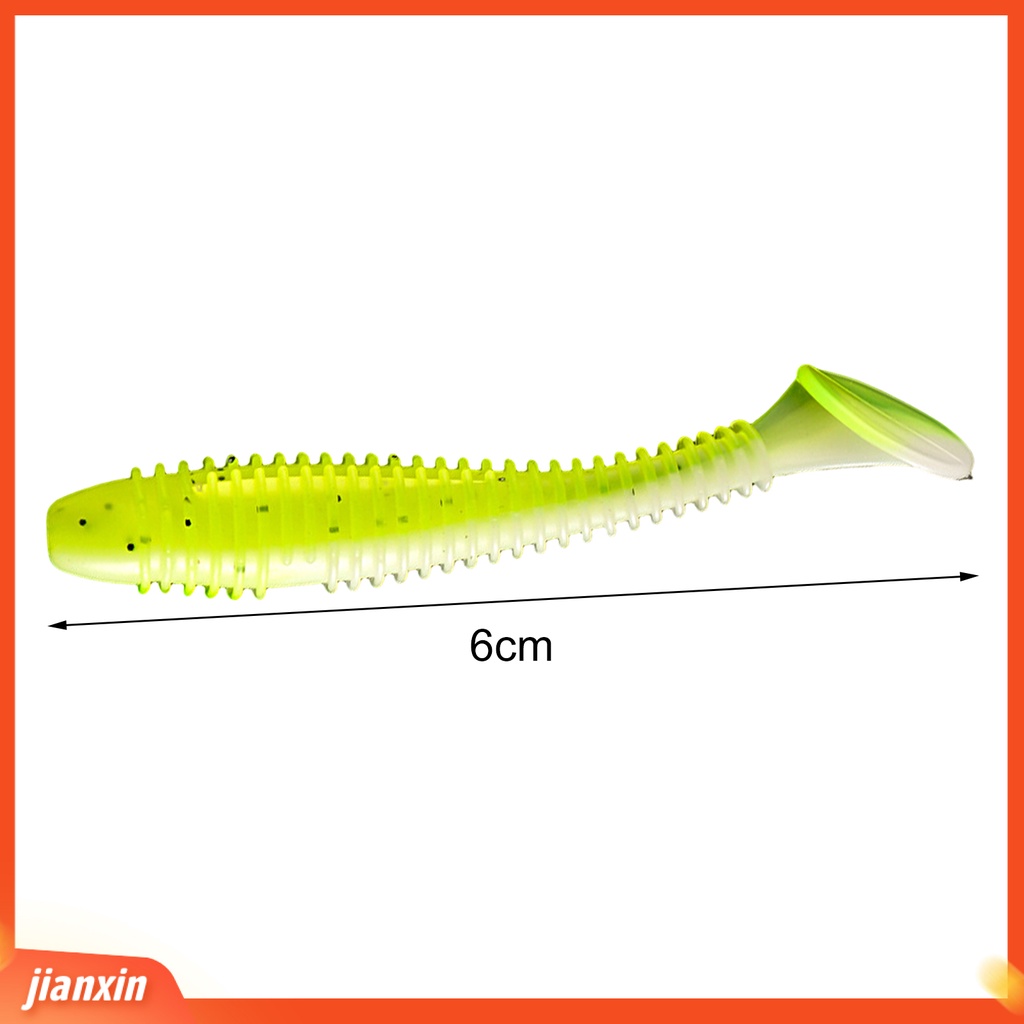(In Stock) 10Pcs 6cm /1.4g Umpan Umpan Tahan Lama Desain Simulasi Hidup Untuk Memancing Umpan Pancing Silikon Lembut Untuk Nelayan