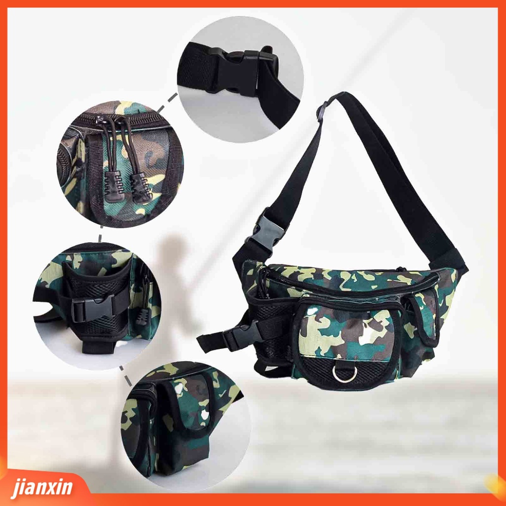 (In Stock) Tas Pancing Tahan Noda Kanvas Serbaguna Kapasitas Besar Fishing Tackle Fanny Pack Pouch Untuk Outdoor