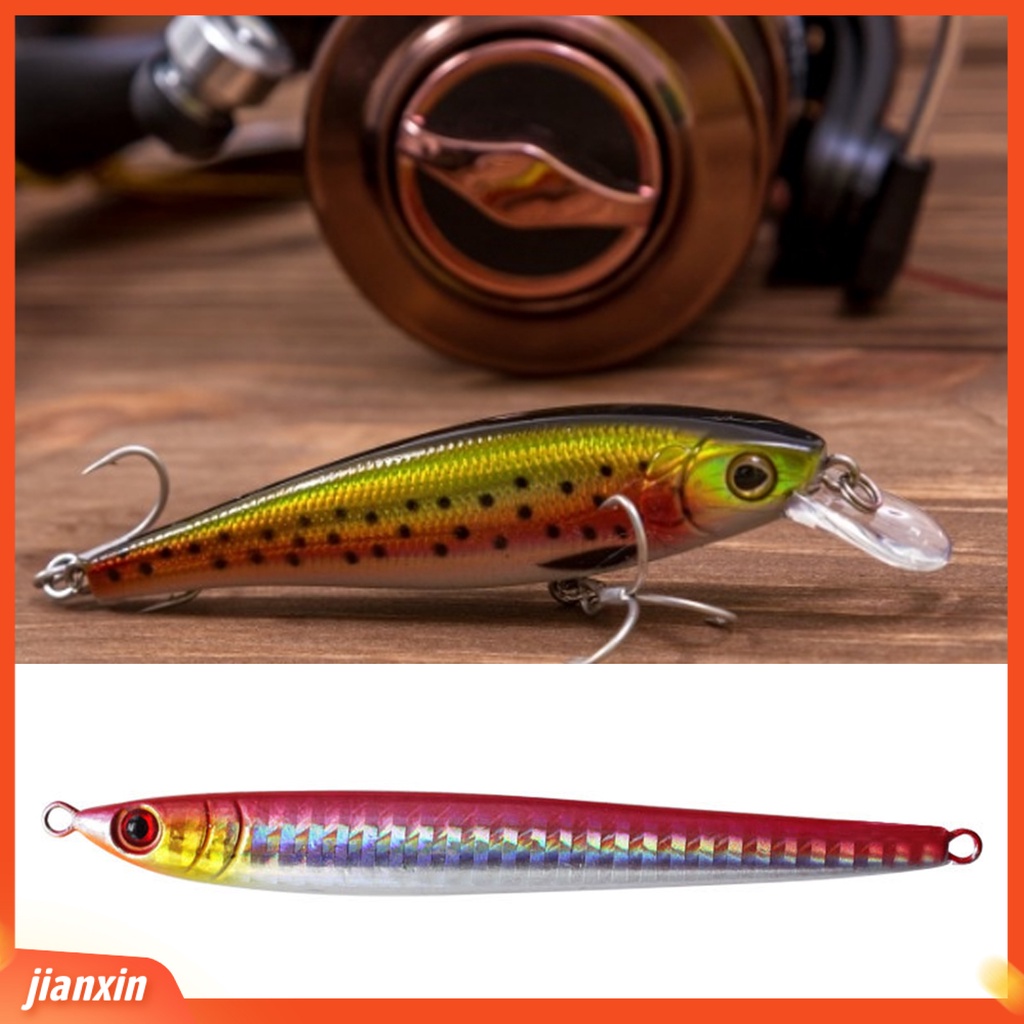 (In Stock) 10g-100g Umpan Pancing Mengambang 3D Memimpin Luminous Metal Fishing Jig Untuk Nelayan