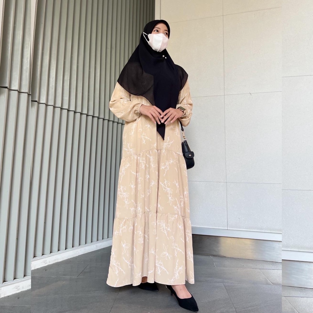 Lily Dress | Gamis Ruffle | Crinkle Yoryu | Griya Musafa