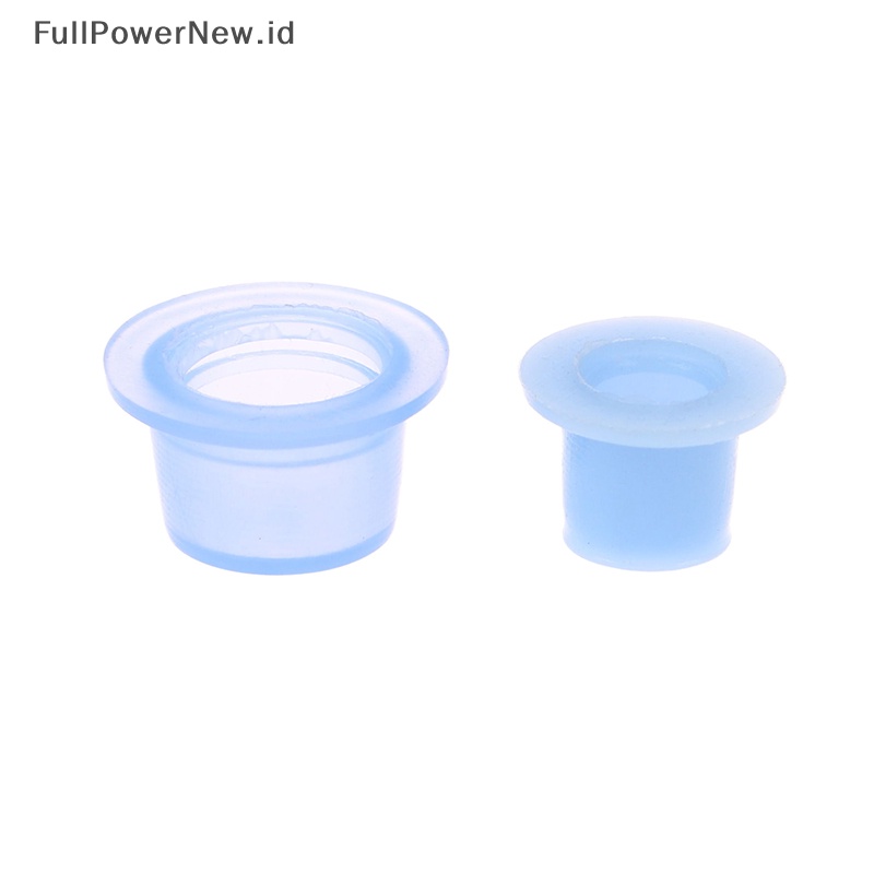 Power 100Pcs Tattoo Ink Cup S/L Gelas Silikon Pot Pigmen Kosmetik ID
