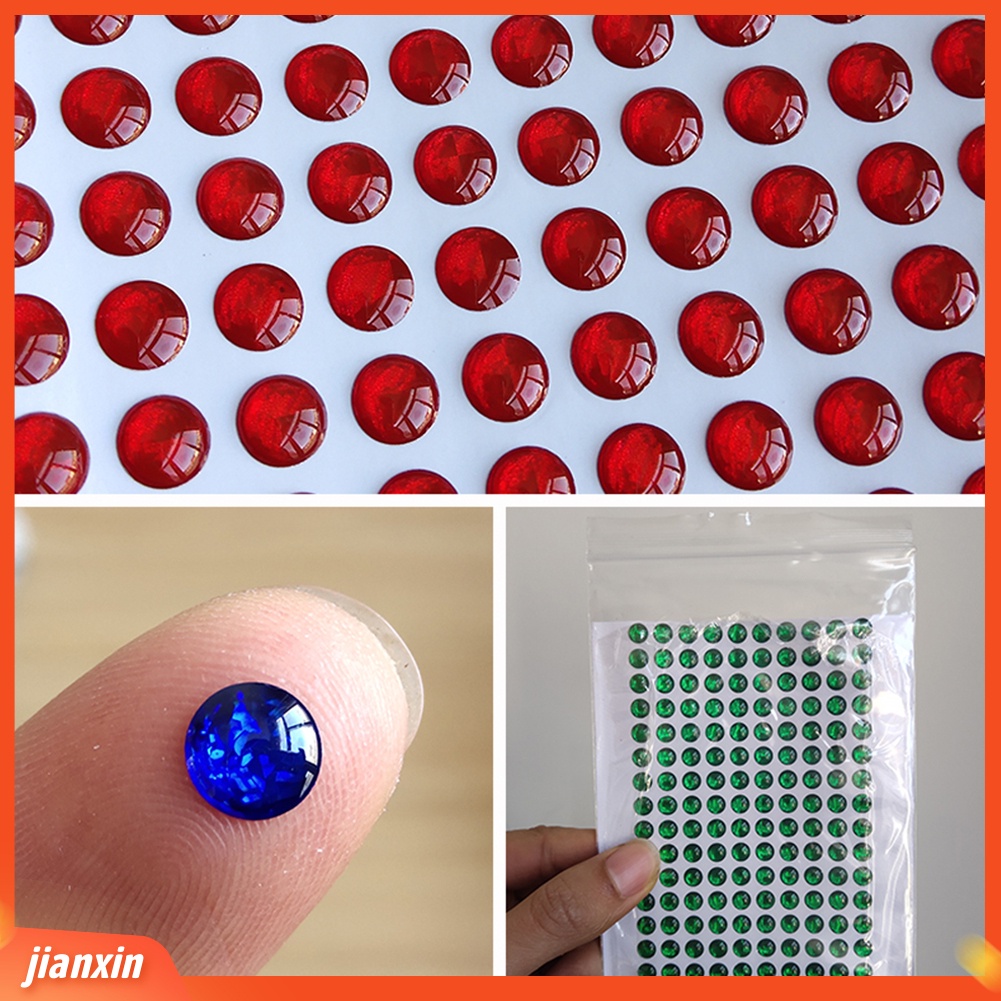(In Stock) 300 Pcs Perekat Laser Hologram Buatan Memancing DIY Mata Ikan Memikat Kerajinan