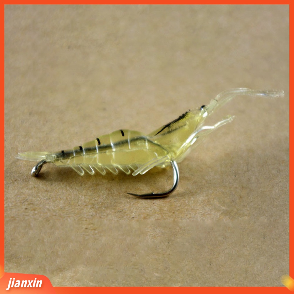 (In Stock) 5 Pcs 5 cm 1.3g Buatan Manusia Hidup Berbentuk Udang Memancing Umpan Lembut Umpan Tackle