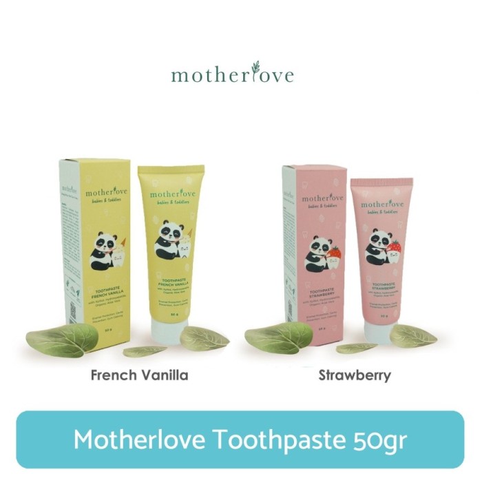 MOTHERLOVE Babies &amp; Toddlers Toothpaste 50g Pasta Gigi Bayi Aman Tertelan