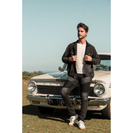 Weird Jeans  - Biker Grey Madness - Celana Jeans Pria Skinny Slimfit Strech