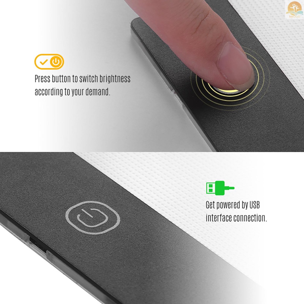 In Stock LED A5 Graphic  Light Pad Digital  Copyboard with 3-level Adjustable Brightness for Tracing Drawing Copying Viewing DIY Art Craft Diamond Jewel Paint Supplies