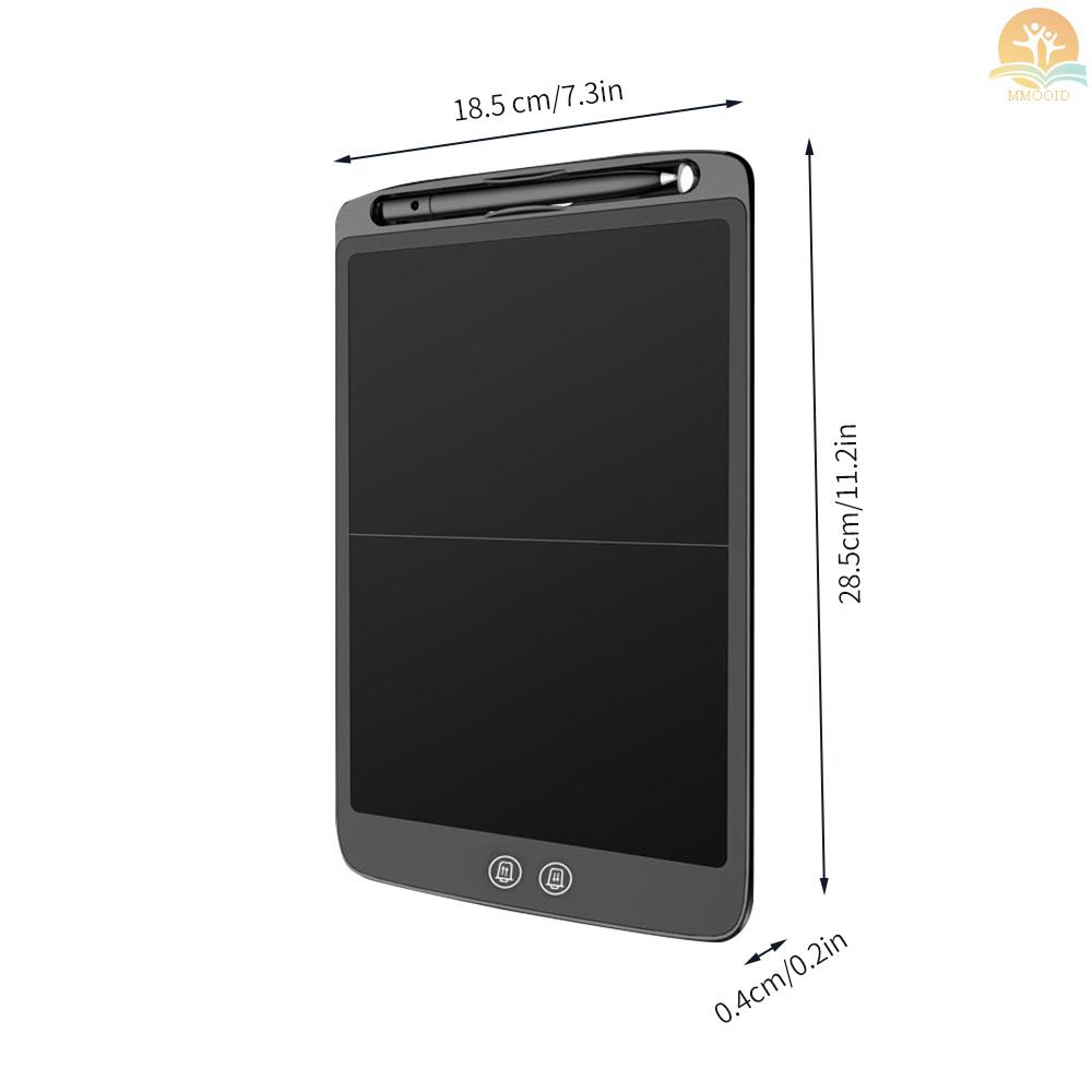 In Stock 12 Inch LCD Writing  Electronic Digital Drawing Board Ultra-Thin Writing Pad Split Screen One-Click Erase with Lock Button Gift for Children Adults Home Office Schoo