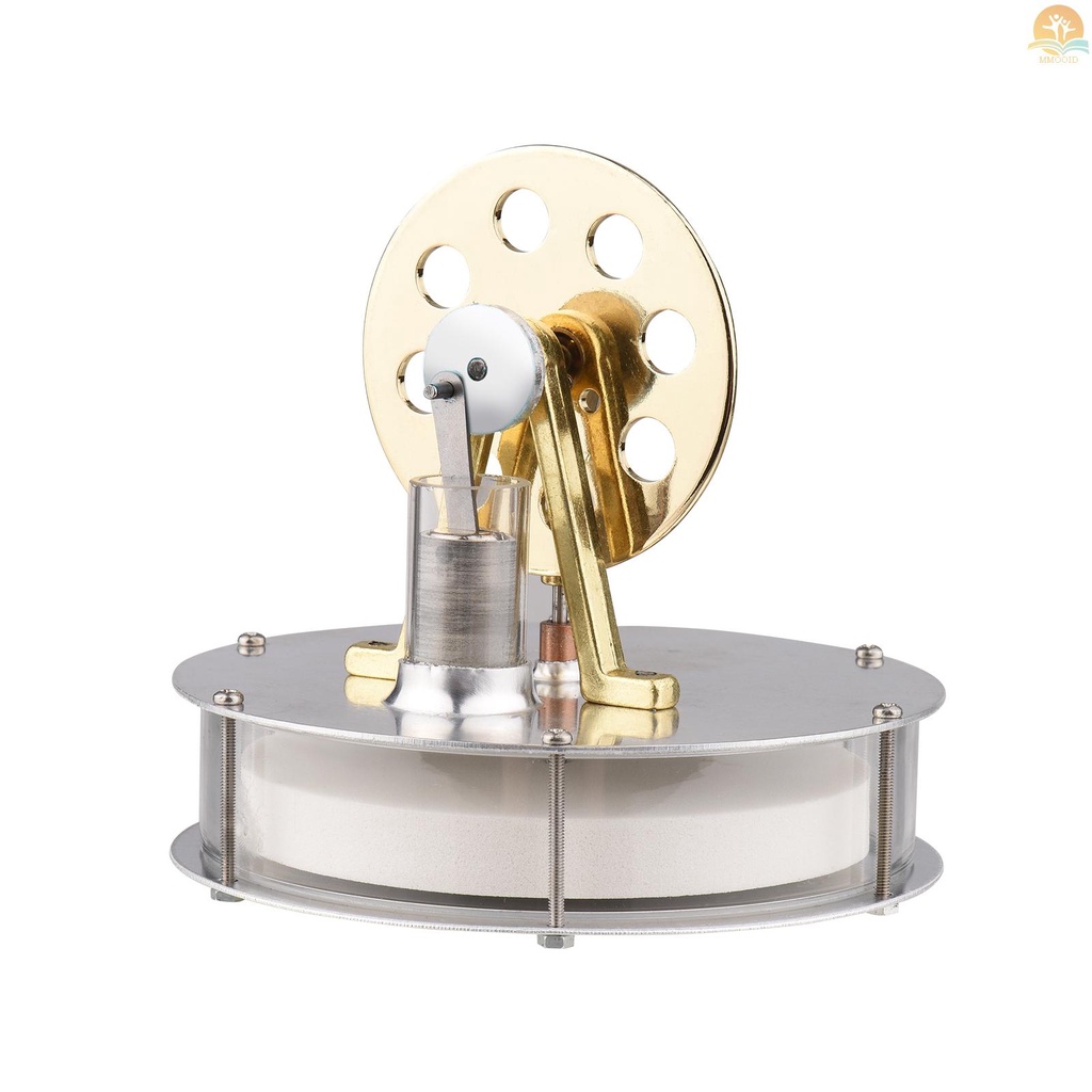 In Stock Mesin Stirling Suhu Rendah Rakitan Generator Listrik Eksperimen Panas Model Generator Fisik Dengan Desain Roda Gila Percobaan Sains Mainan Edukasi DIY Untuk Teac