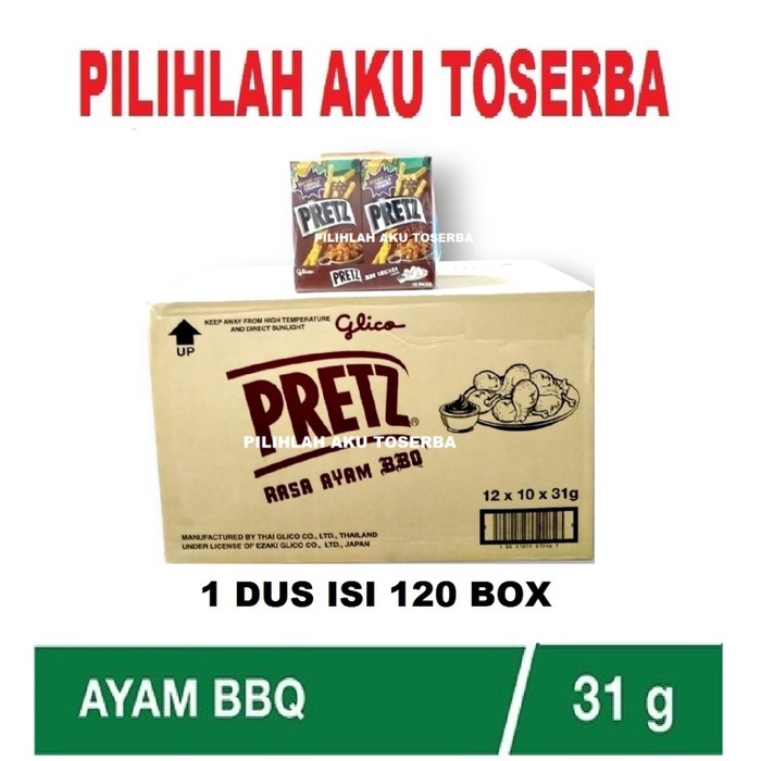 Glico PRETZ AYAM BBQ - ( HARGA PER DUS )